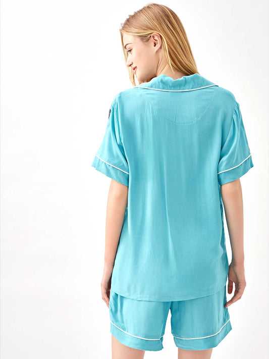 Christmas Nutcracker Embroidery Pajama 2-Piece Set