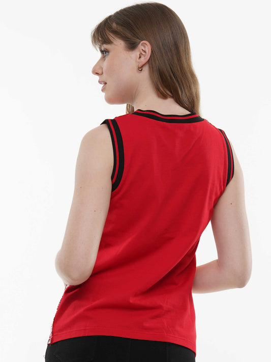 Bulldog Sleeveless Gameday Top