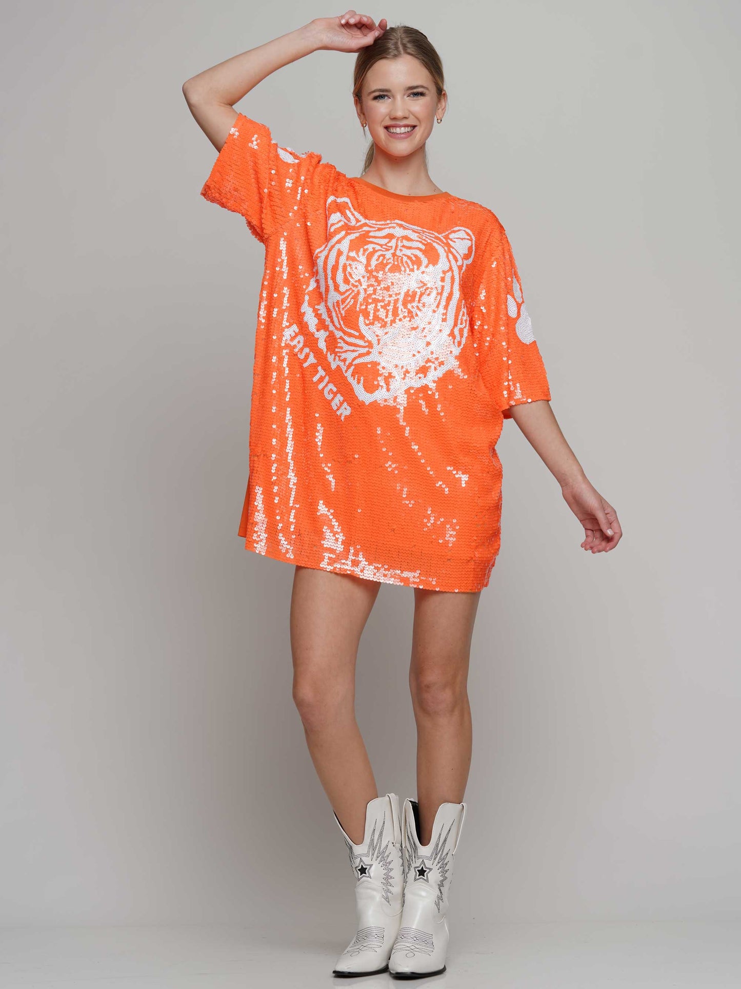 Tiger sequin dress