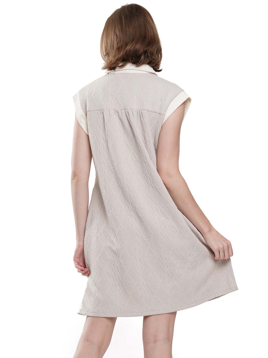 Diamond Pattern A-line Dress