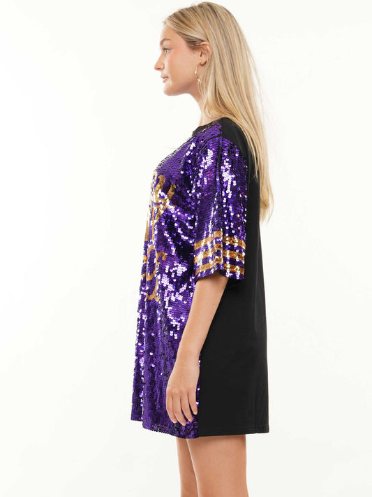 Classy Until Kick Off Sequin Dress