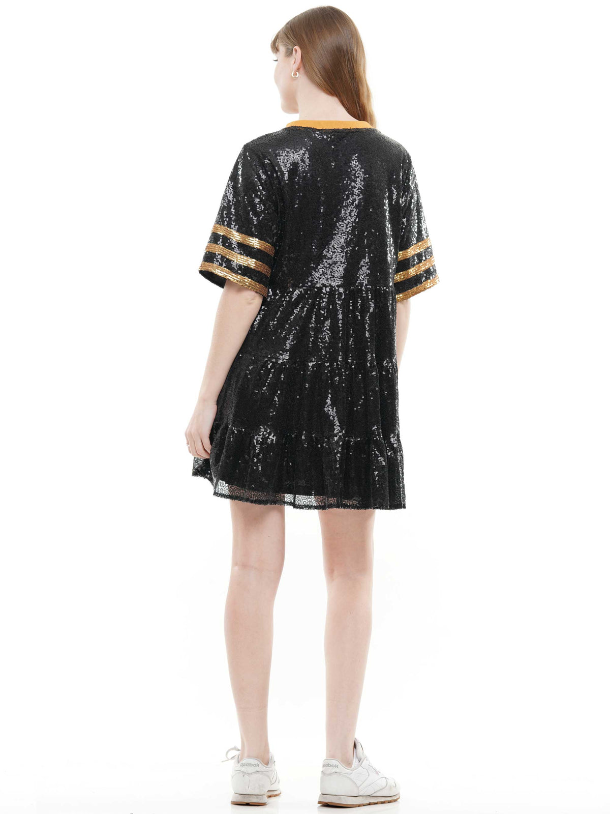 Gameday Baby Doll Sequin Dress
