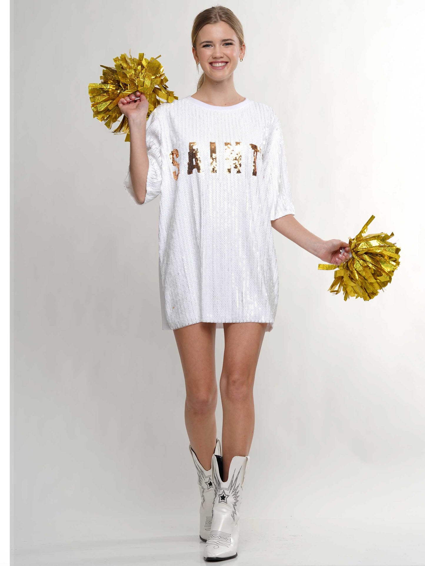 Saints sequin dress
