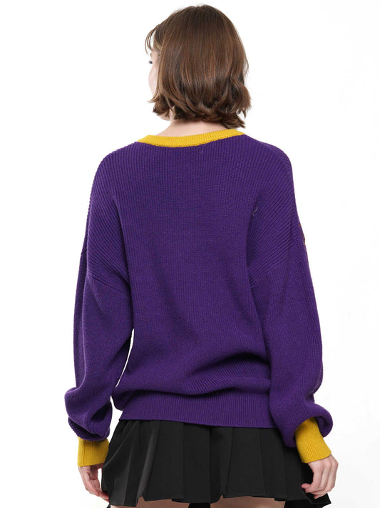 Tiger Sequin Sleeve Sweater
