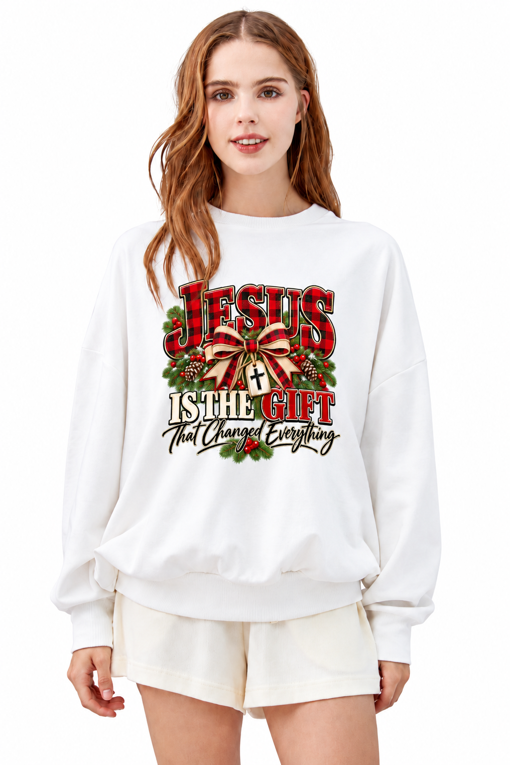 Jesus Is the Gift That Changed Everything Christmas Sweatshirt