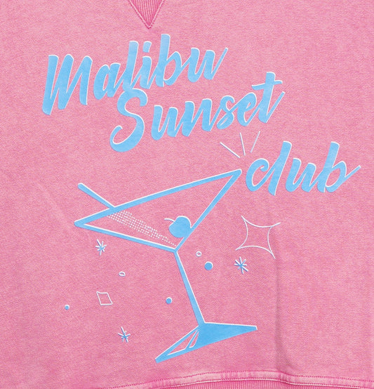 Salt Air Sweatshirt with Graphic Malibu Club