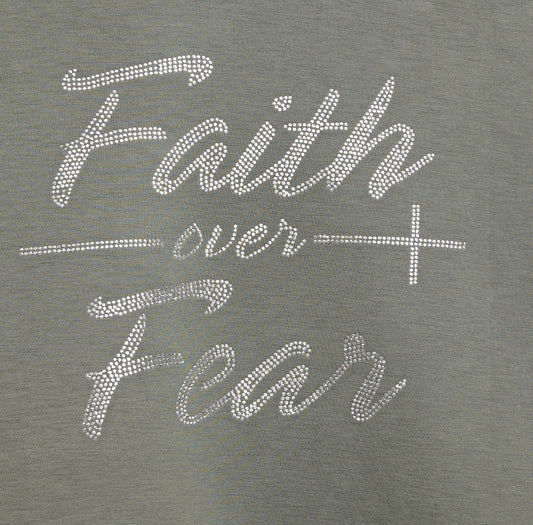 Crew Neck Sweatshirt - Faith Over Fear