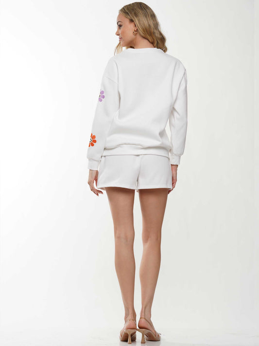 Smiley Flower Pattern Shorts