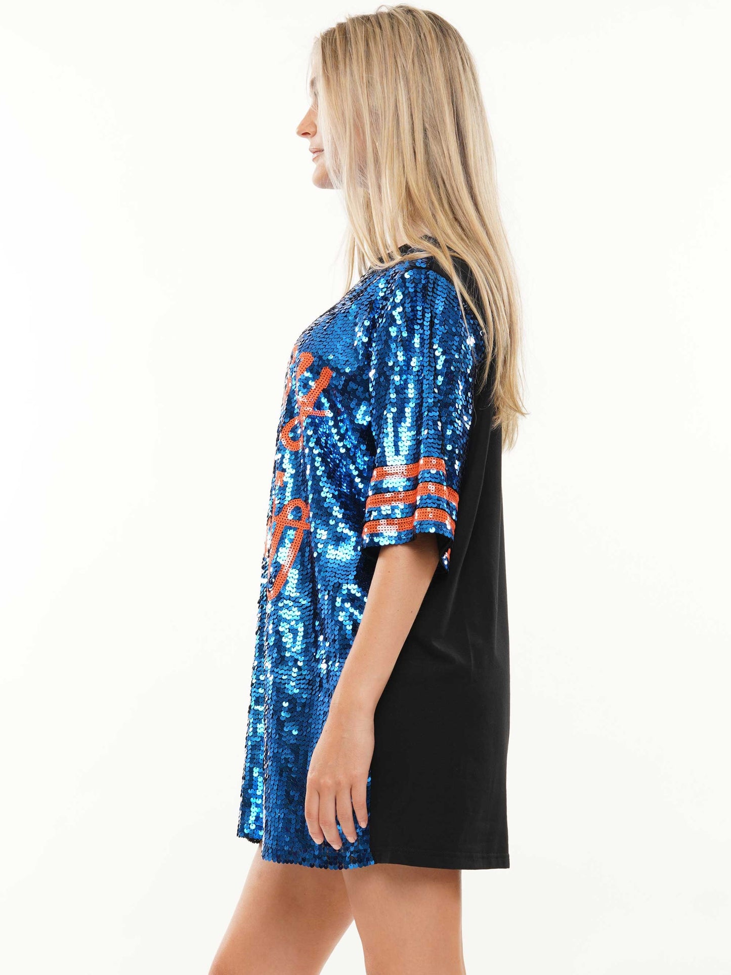Classy until kick off sequin dress