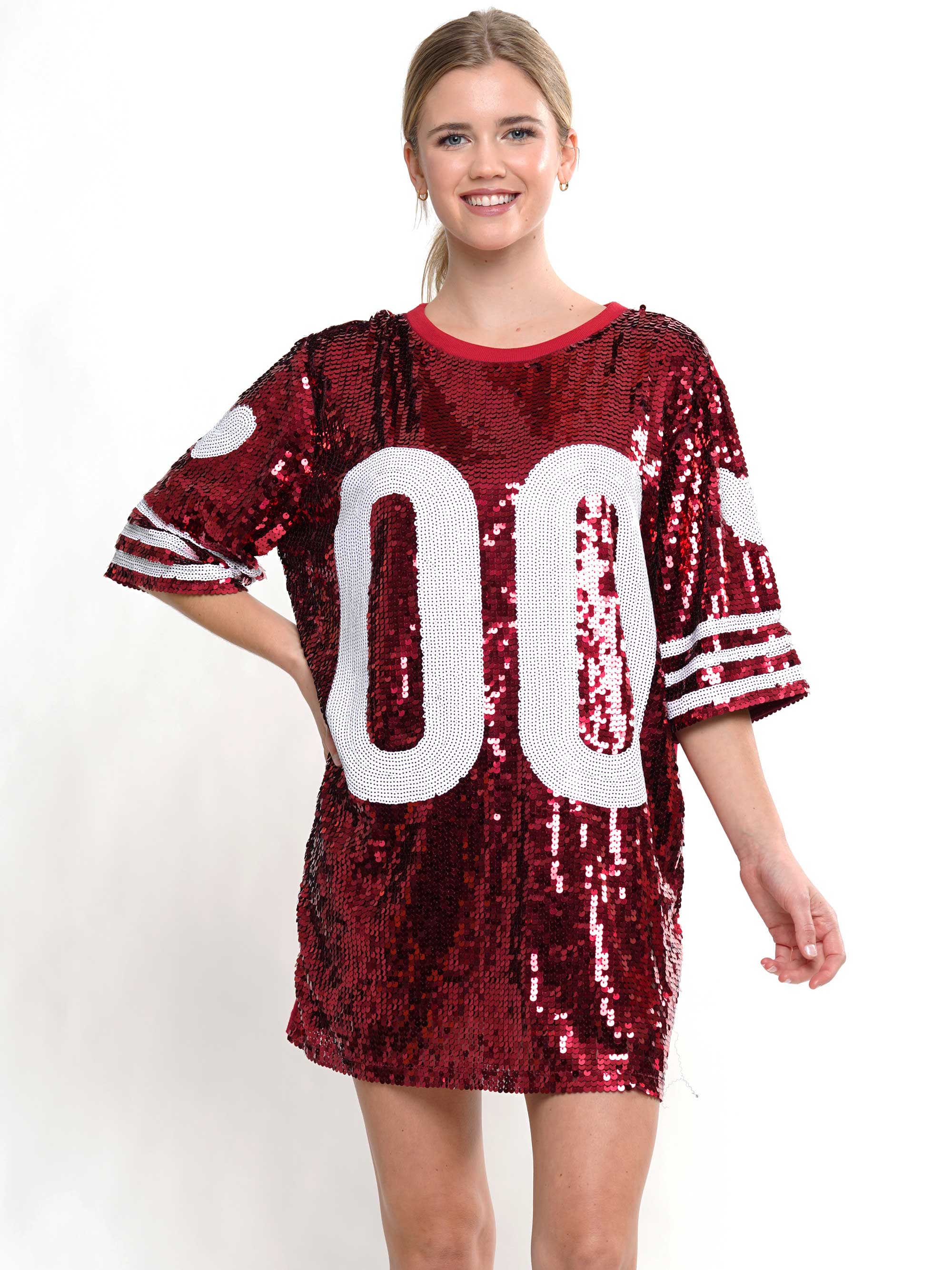 why dress sequin Gameday football sequin dress