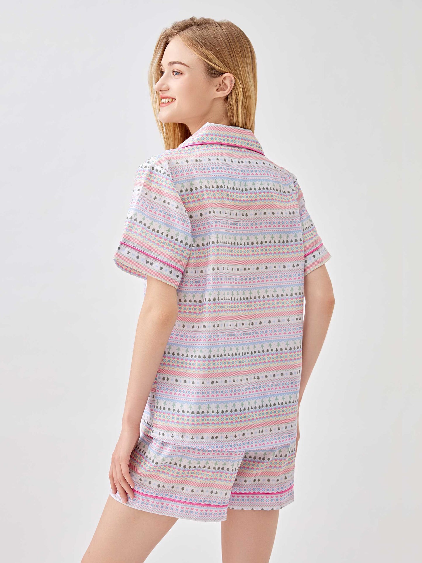 Christmas Print Pajama 2-Piece Set