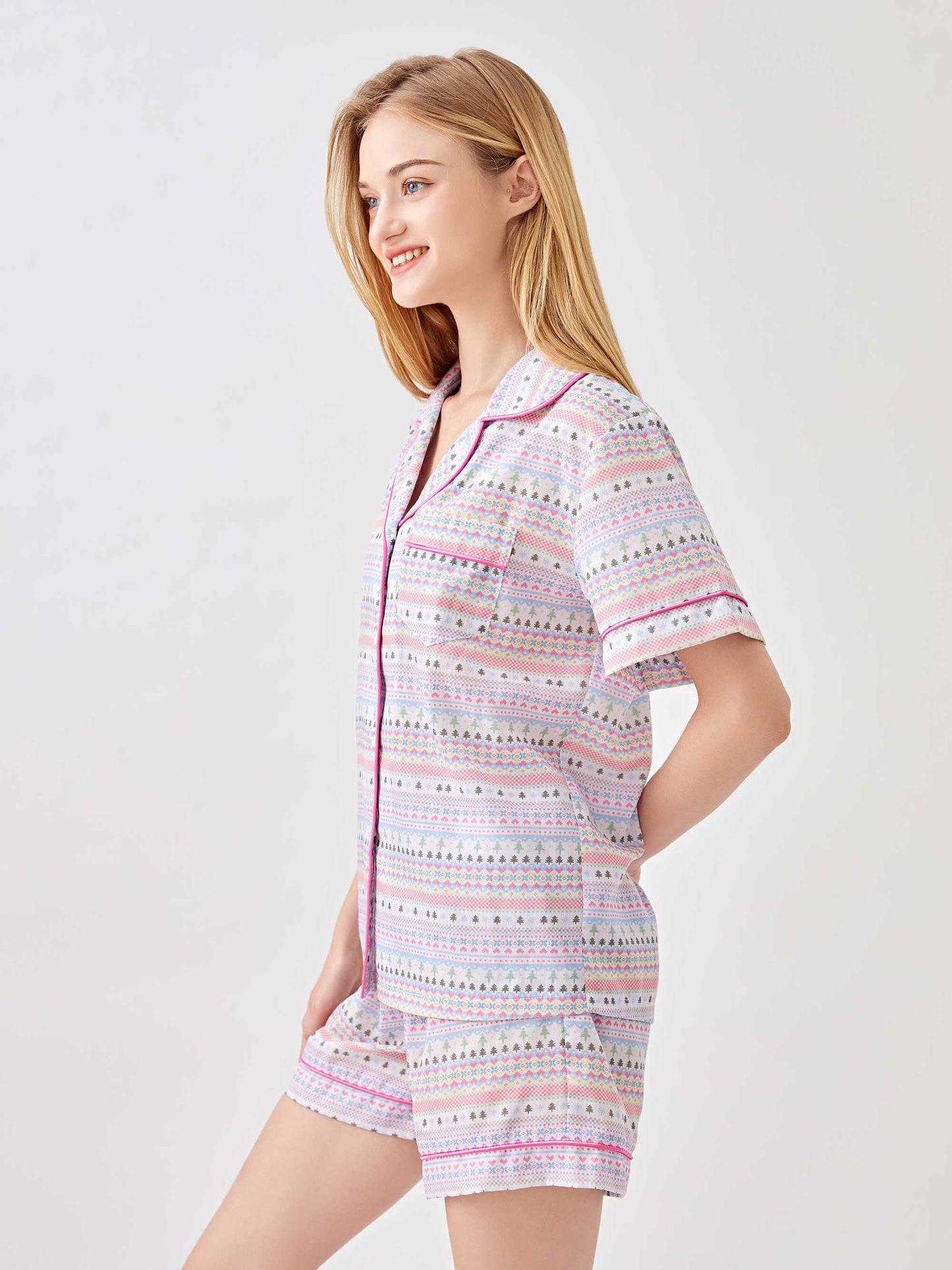 Christmas Print Pajama 2-Piece Set