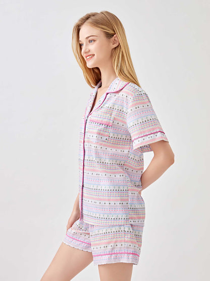 Christmas Print Pajama 2-Piece Set