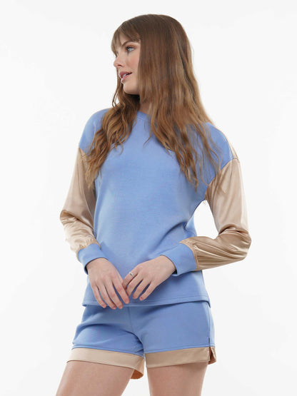 Super Soft Lyocell with Satin Long Sleeve and Short