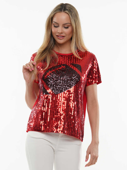 Football Sequin Top