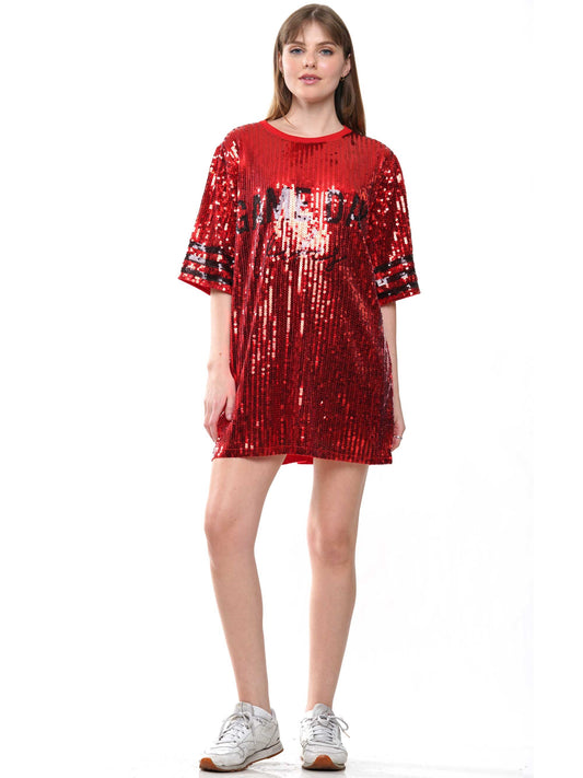 Gameday Vibes Sequin Dress