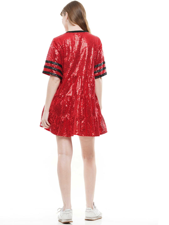 Bull dog baby doll dress for game day