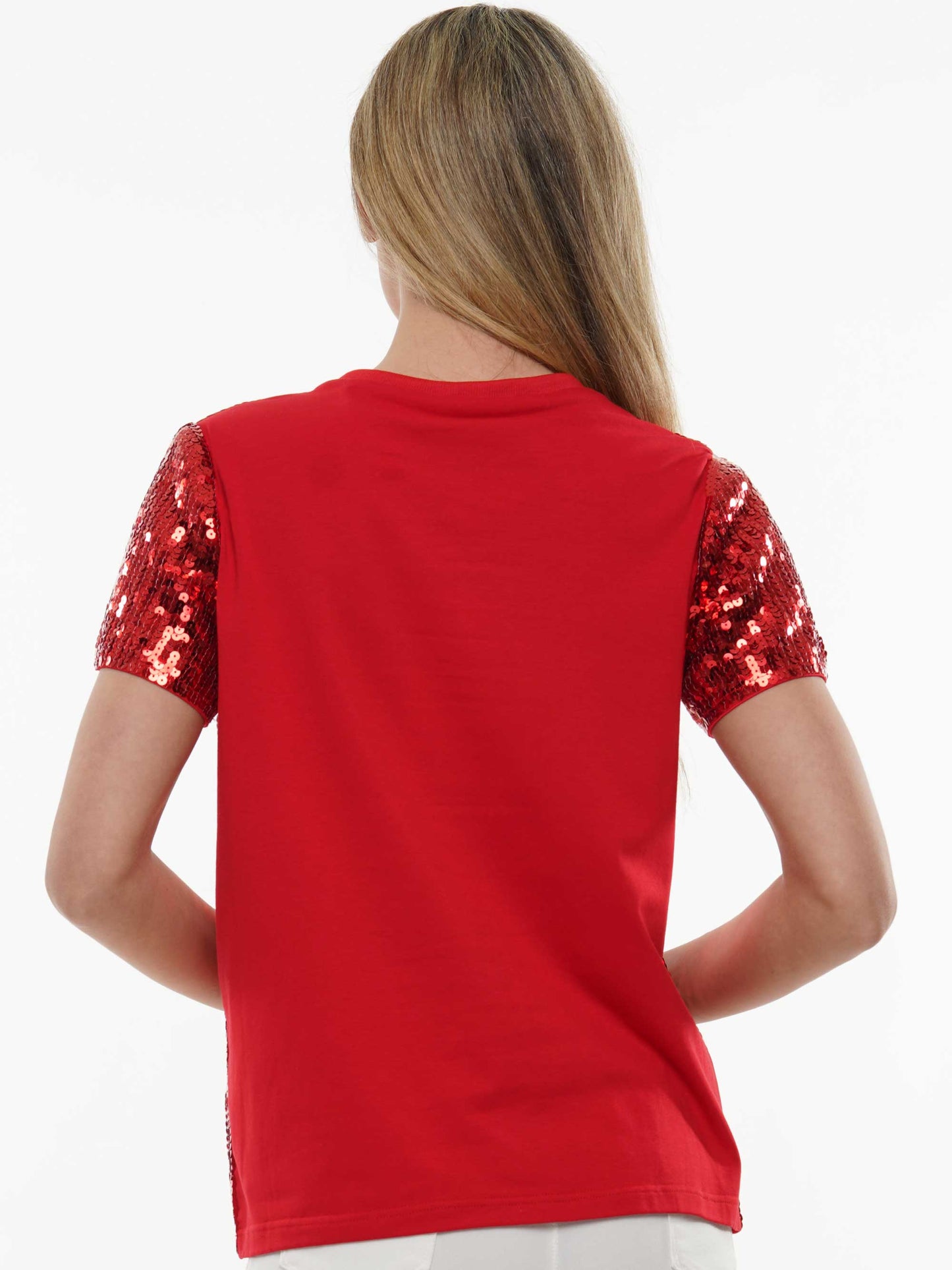Sequin football gameday sequin top
