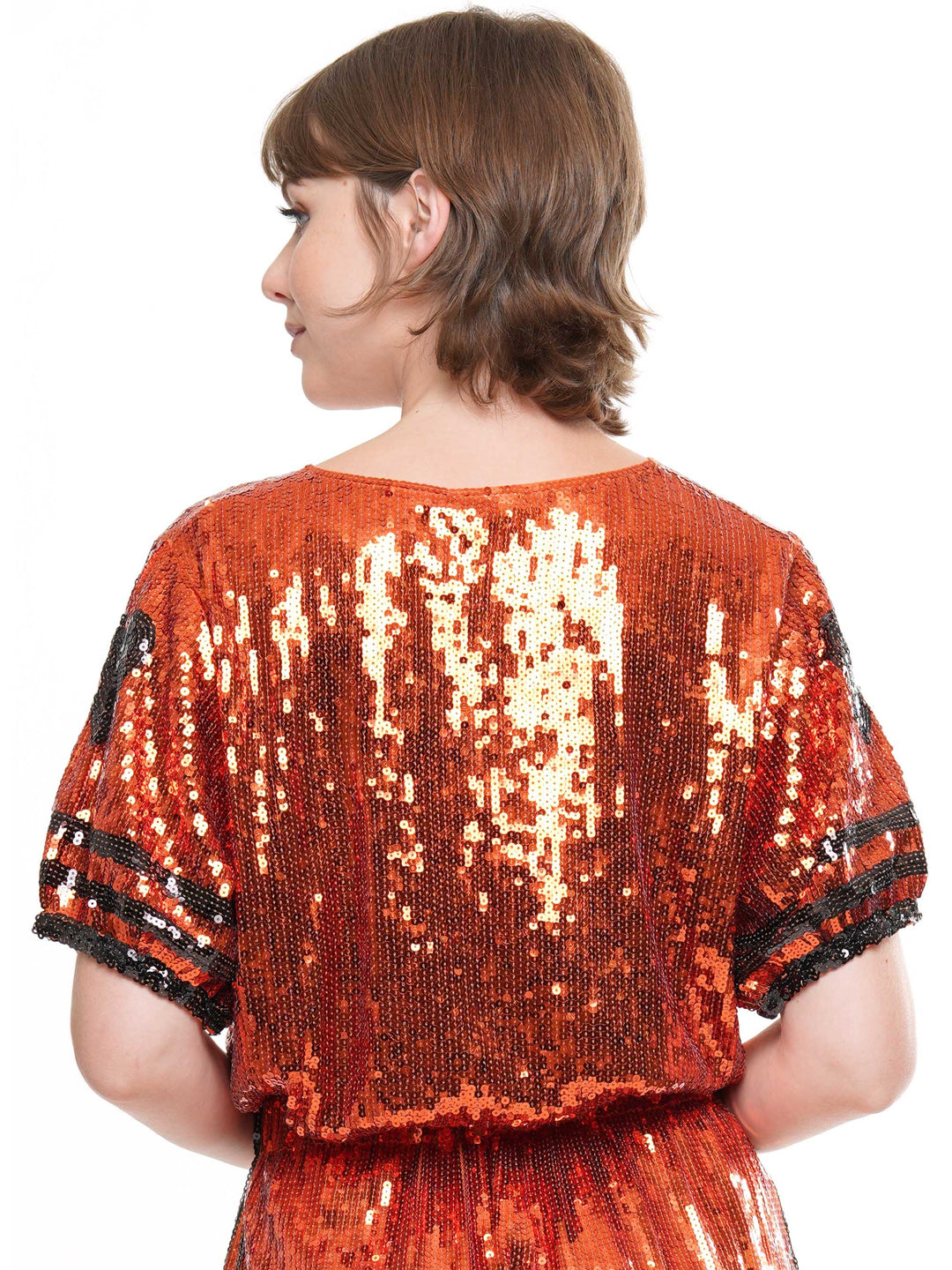 Double Zero Sparkle Sequin Crop Top