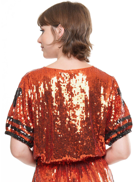 Double Zero Sparkle Sequin Crop Top