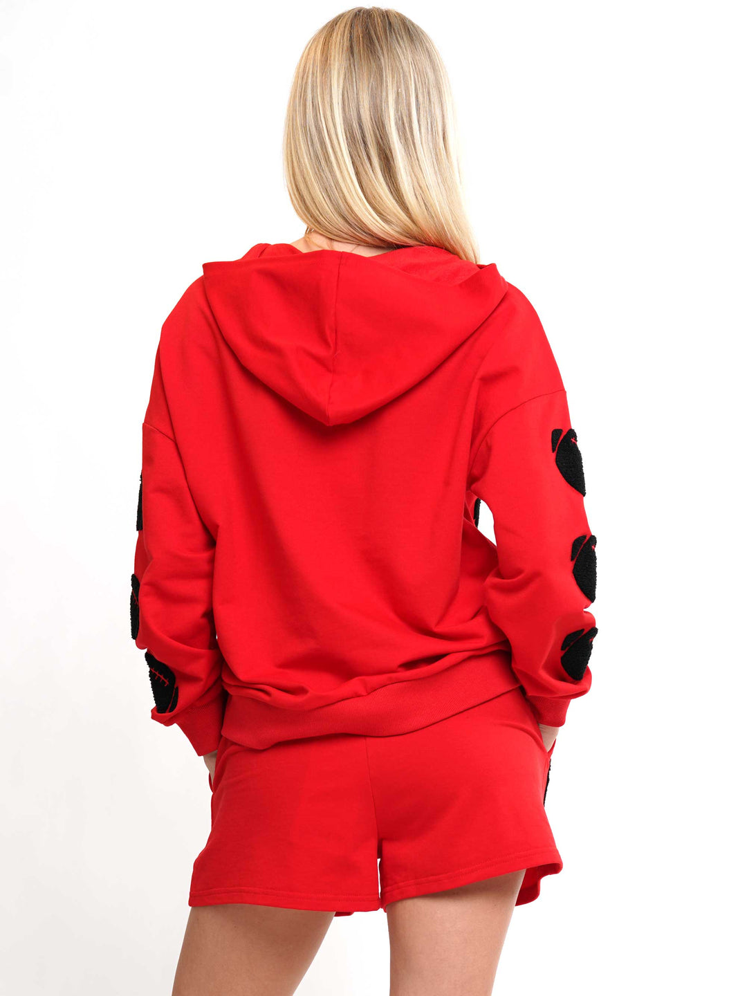 Football Chenille Hoodie & Shorts Set