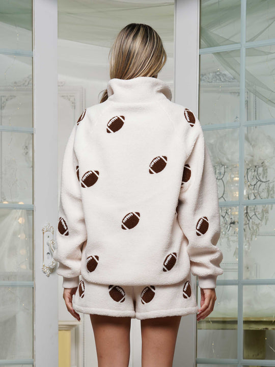 Football Half Zip-up Top