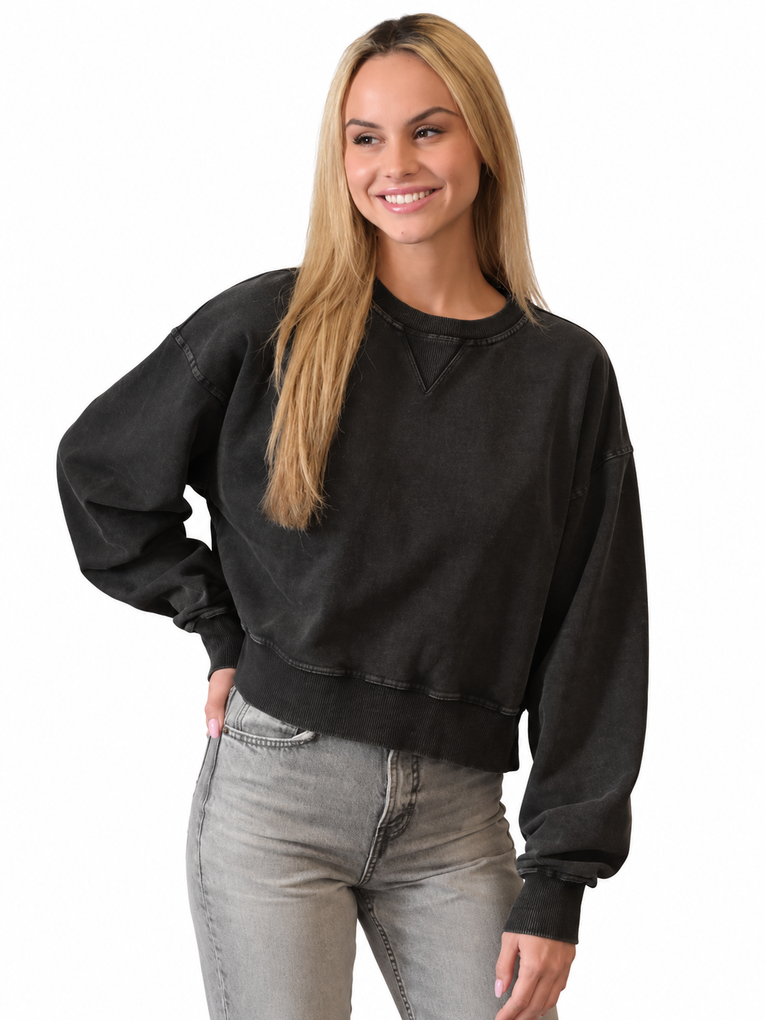 Salt Air Washed Cropped Sweatshirt