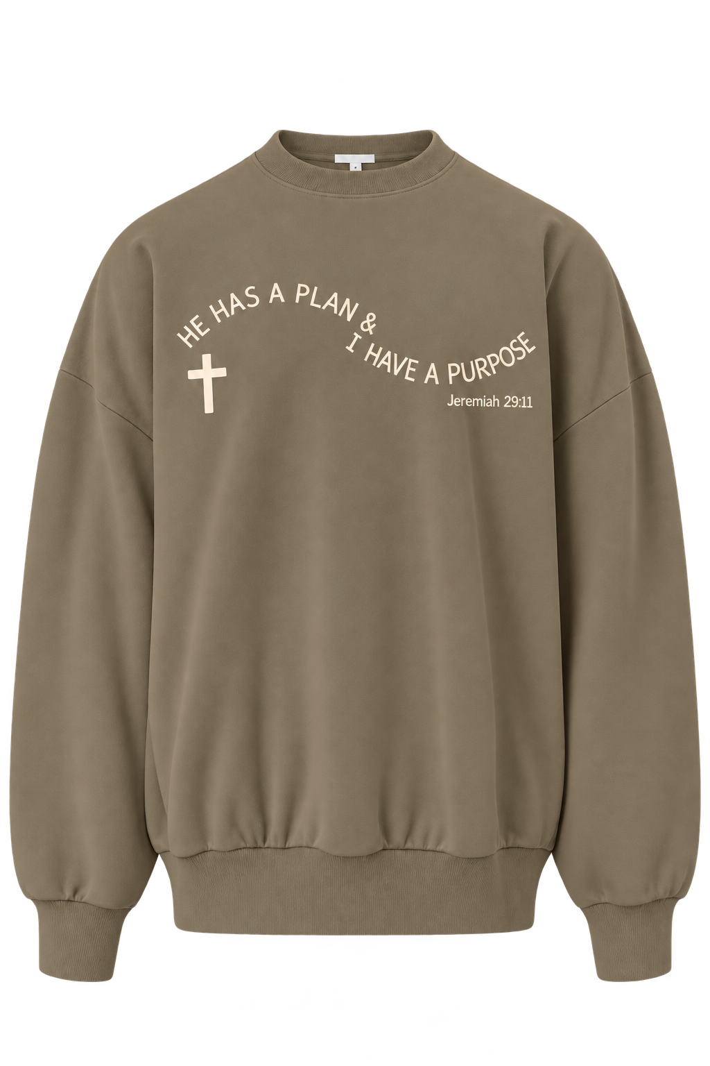 He Has a Plan, I Have a Purpose Oversized Sweatshirt