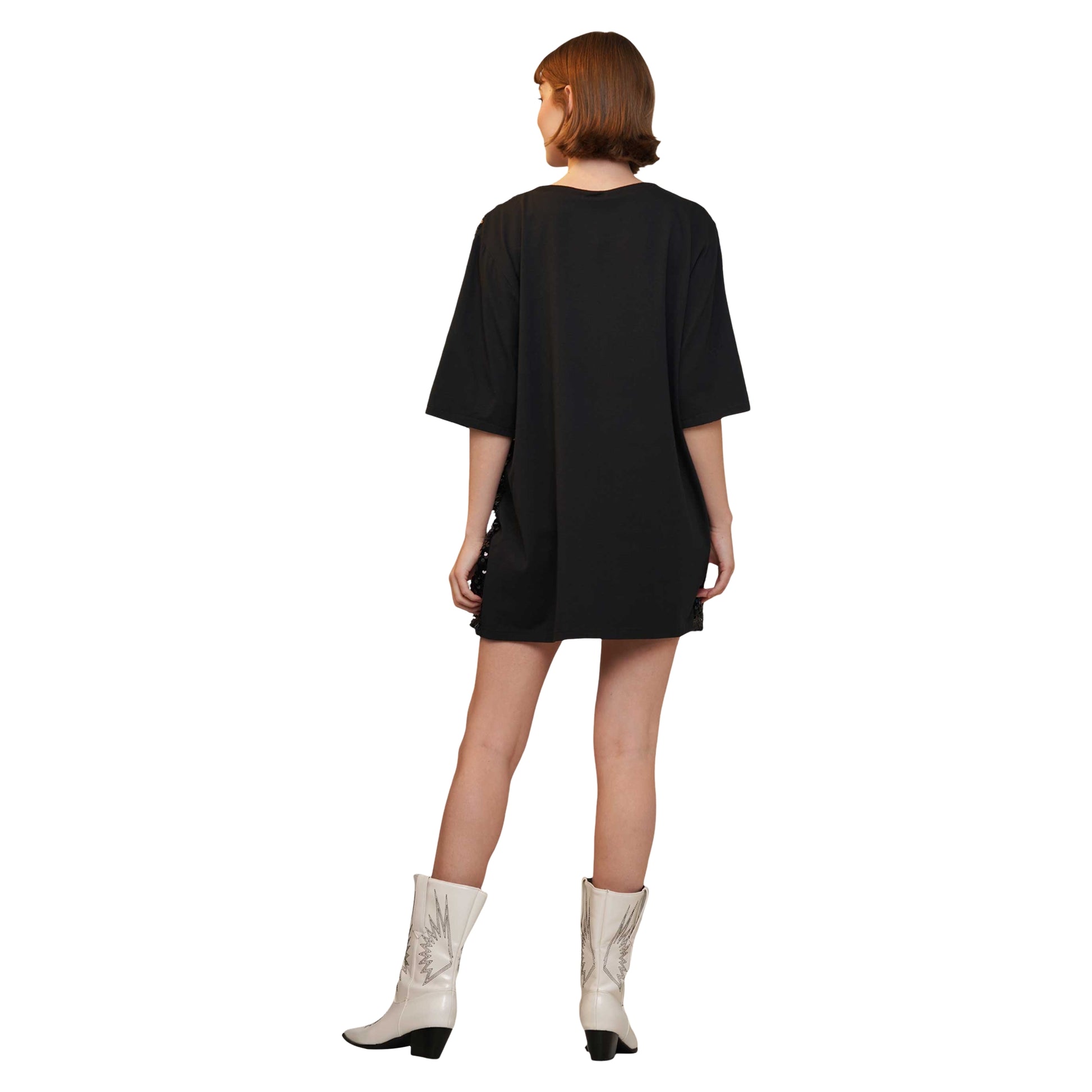 It's my birthday sequin dress - Black / O/S It's my birthday sequin dress - Black / O/S