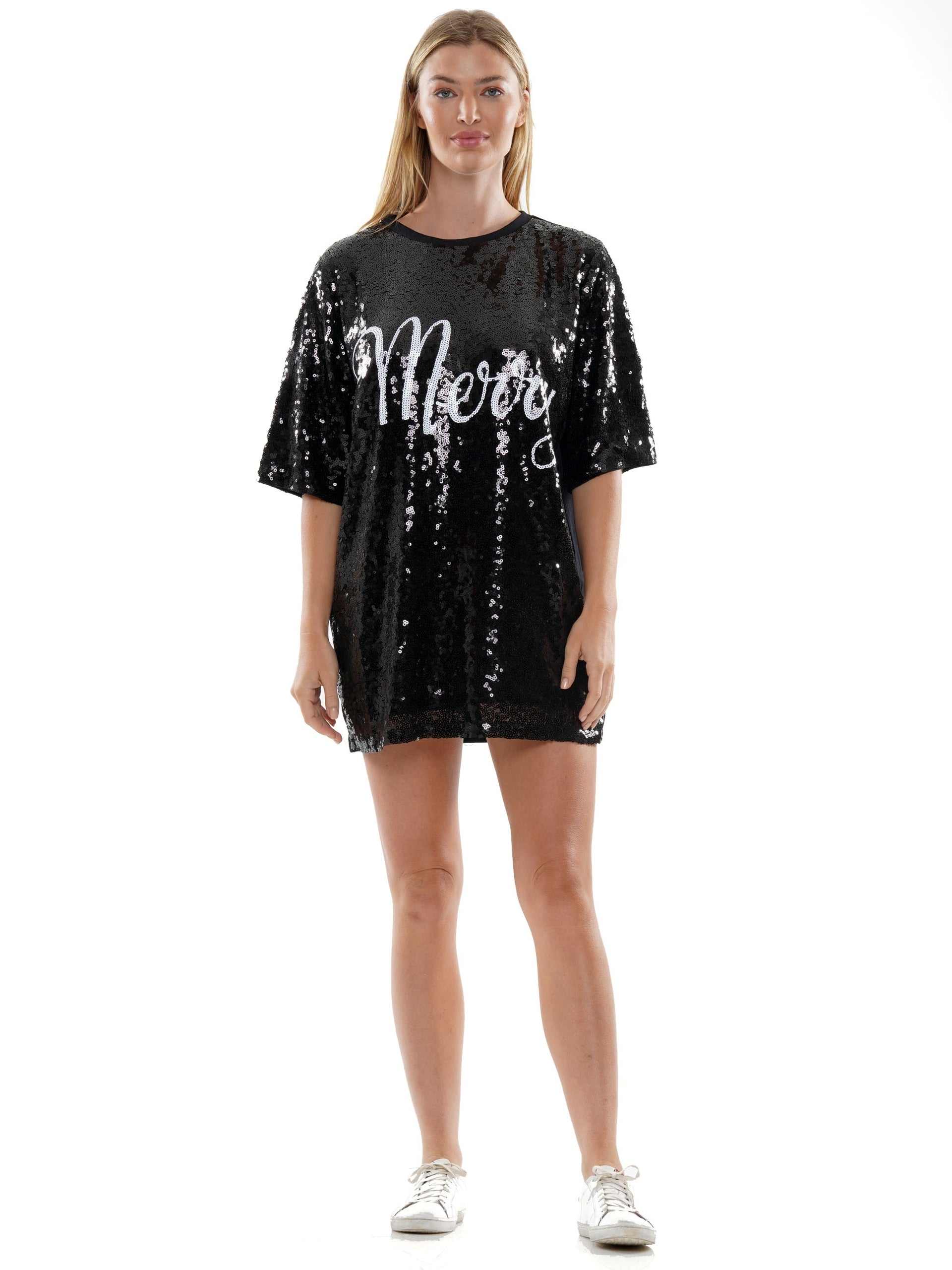 Merry sequin t-shirt dress – WHY DRESS