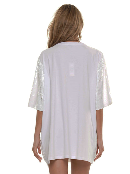 Here comes the bride sequin dress