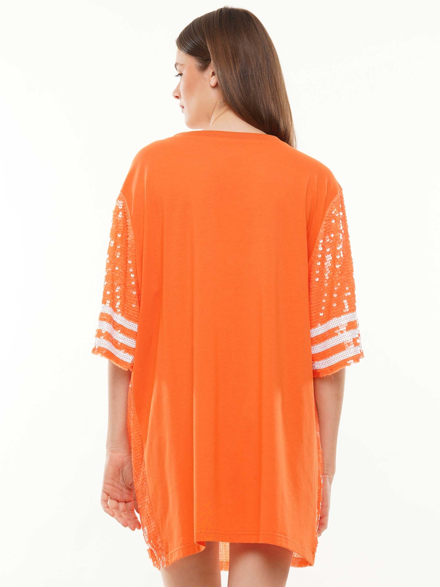 Tiger paw sequin dress