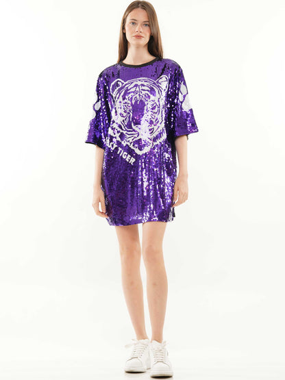 Tiger sequin dress