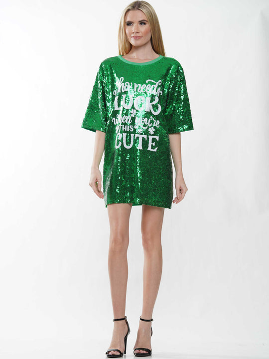 Who needs luck when you're this cute sequin dress