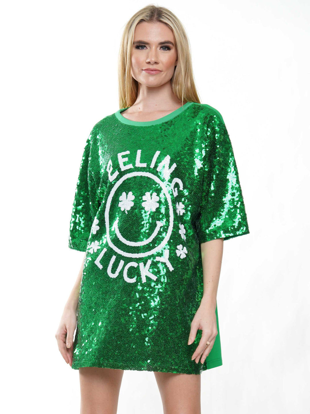Feeling lucky sequin top