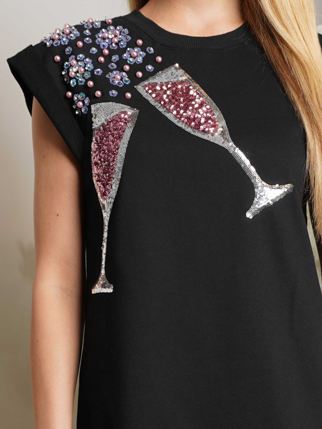 Sequin Champagne Dress