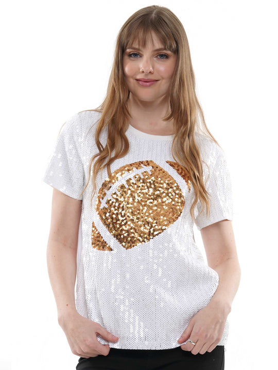 SEQUIN SHIRT WITH SEQUIN FOOTBALL