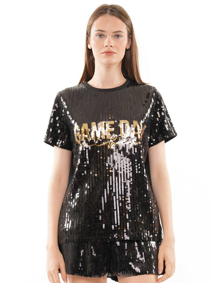 Gameday Vibes Sequin Top
