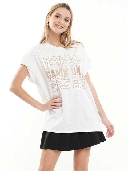 Polka Dot Game Day Top
