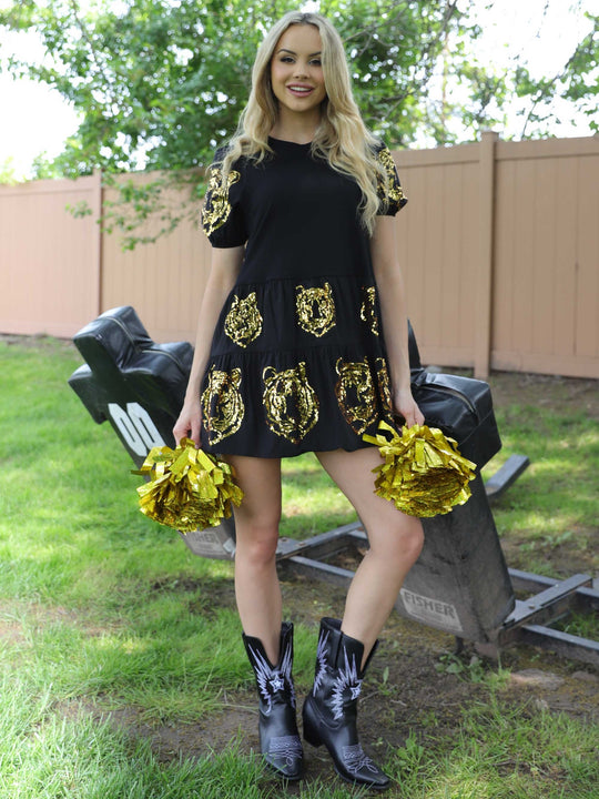 Sequin tiger dress
