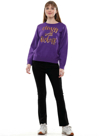 Classy until KICK OFF Sweater