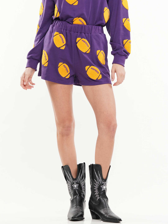 Football Chenille Short