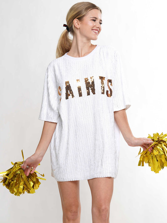 Saints sequin dress