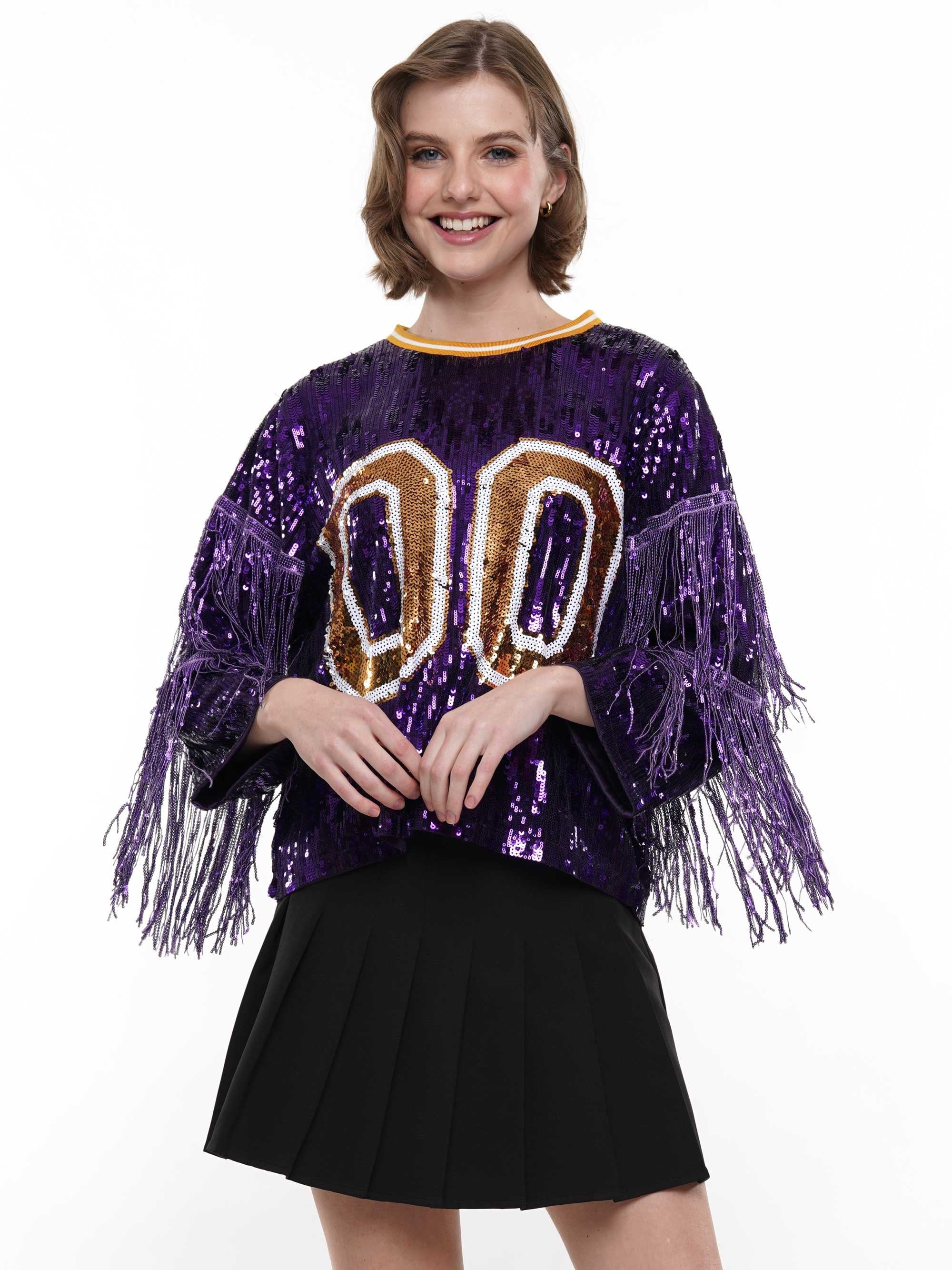 トップス acka fringe american sleeve tops GINA SINGLE SHOULDER FRINGE TOP IN KELLY GREEN – AKIRA
