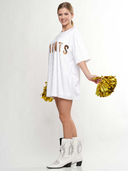 Saints sequin dress
