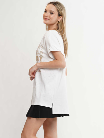 Polka Dot Game Day Top