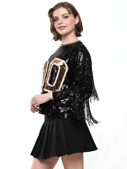 00 Fringe Sleeve Top