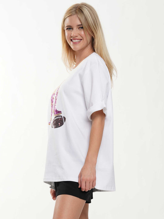 Western Boots Football Top