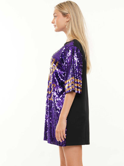 Classy Until Kick Off Sequin Dress