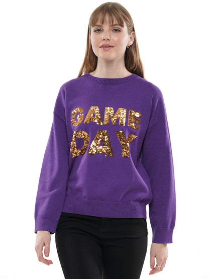 Knit Sweaher with Gameday Sequin